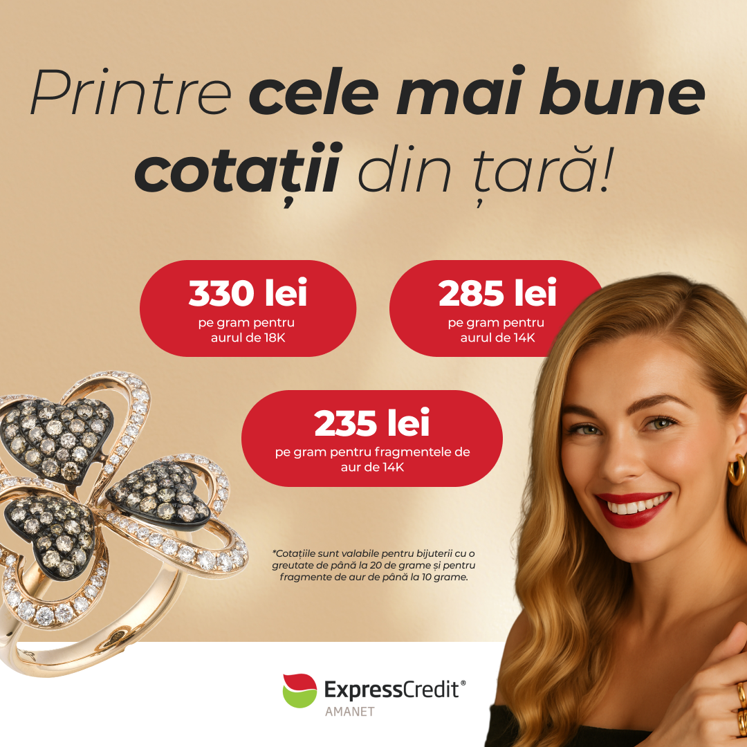 Cotaţie aur 14K și 18K Express Credit